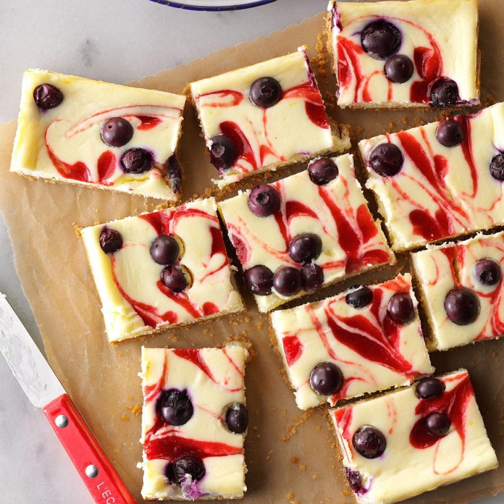 Patriotic Cheesecake Bars