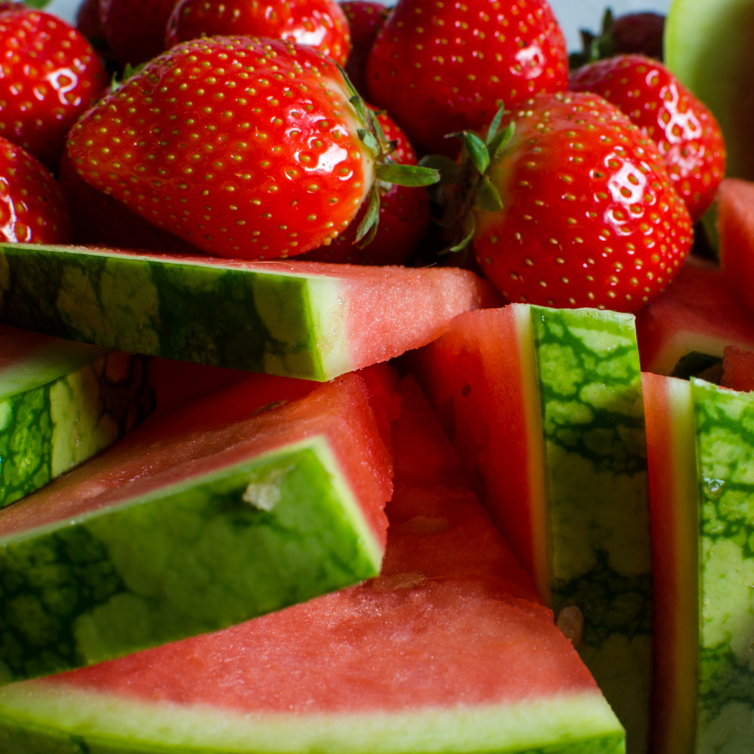 Watermelon strawberry salad